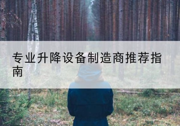 湘乡电动剪叉升降平台厂家-专业升降设备制造商推荐指南